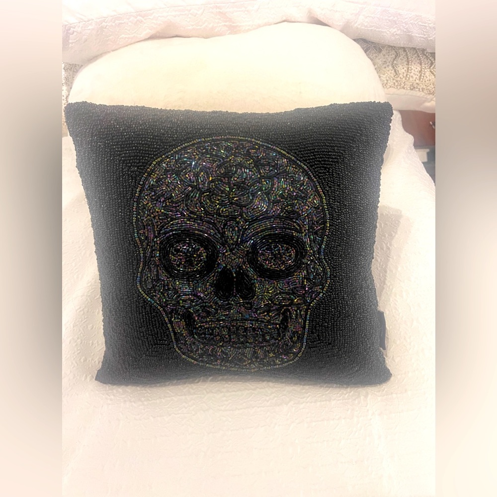 Halloween is here , start with a decorative Pillow on that day . Black pillow